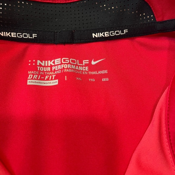 Nike Tour Performance Innovation Color Golf Polo Shirt Salmon 585820 Golfing XXL - Picture 6 of 8